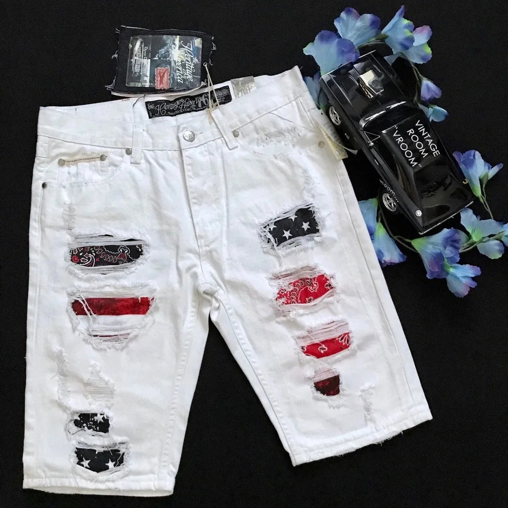 Heritage by America NWT White Jean Shorts Men Various